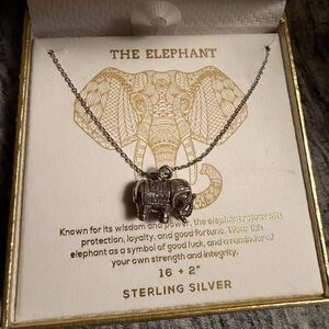Annika Witt sterling silver elephant necklace
